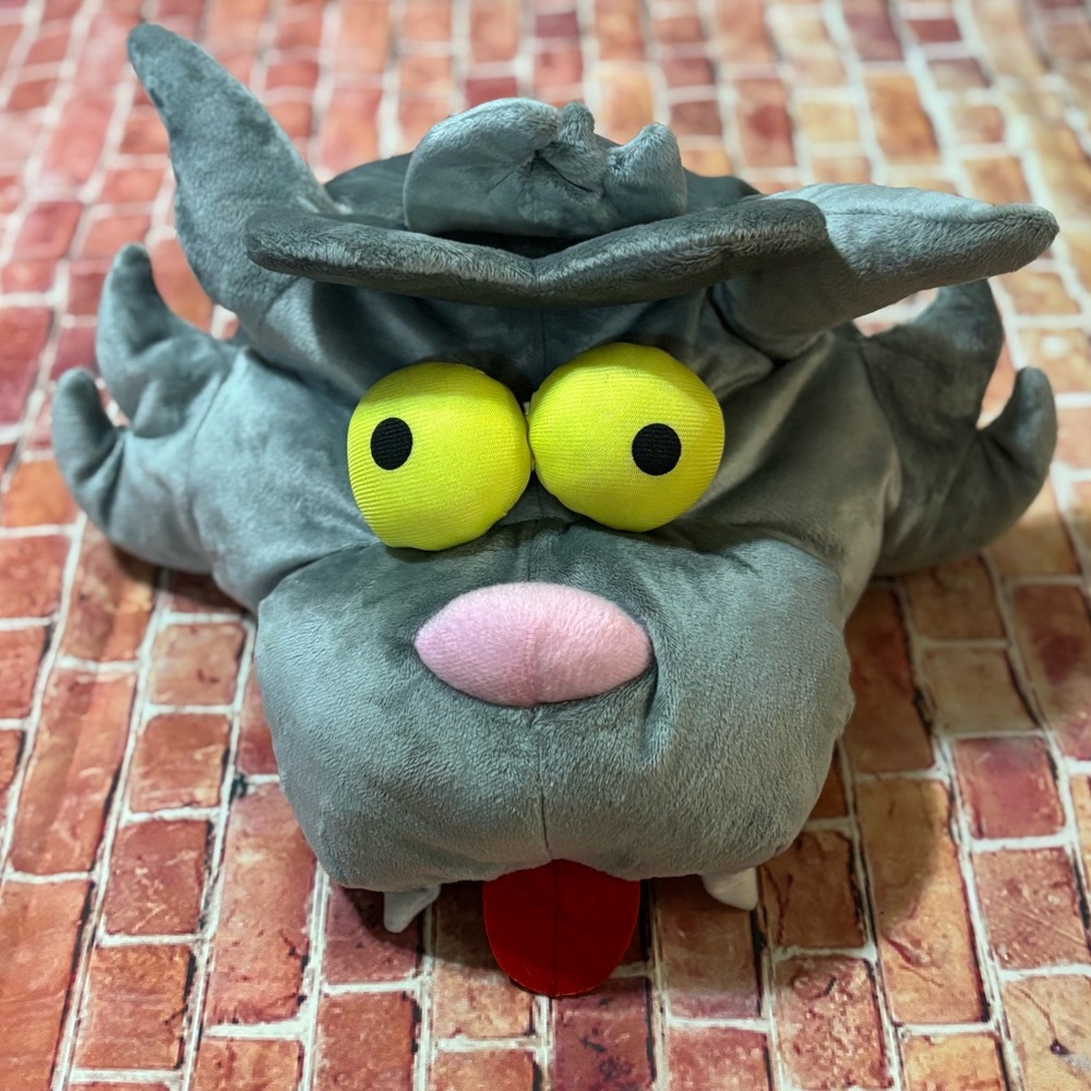 Universal Studios Itchy & Scratchy Show Gray Plush Hat